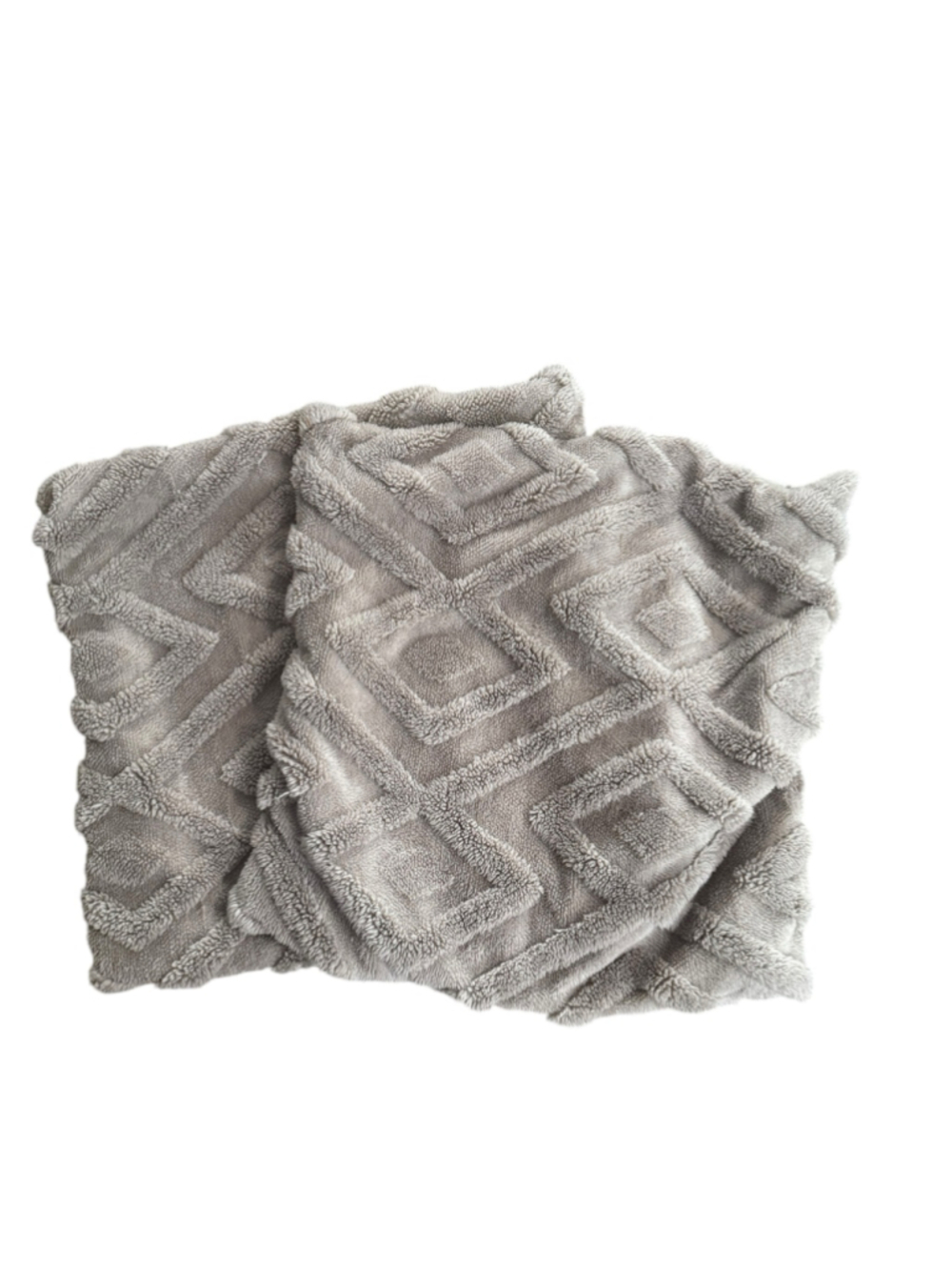 Unbranded Textured Geometric Accent Pillow Covers, One Size, Grey